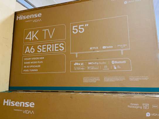 HISENSE 55 INCHES SMART 4K FRAMELESS TV image 1