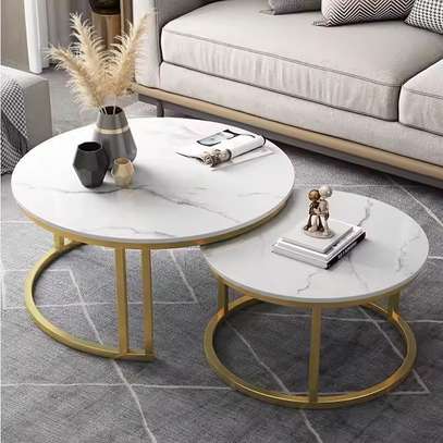 Office Table: Modern Luxury Round Coffee Office Table image 4