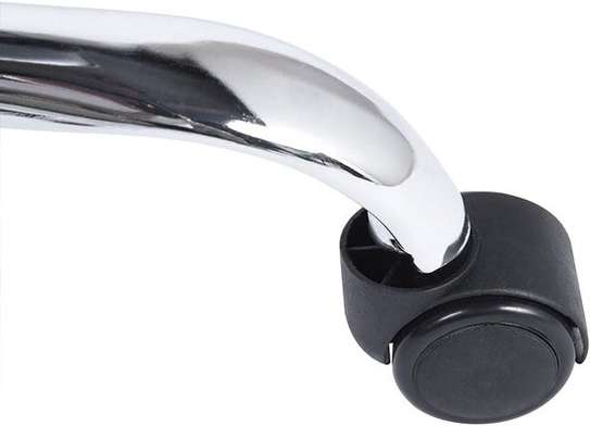 Black Modern Swivel Leather Pad Eames Chair image 4