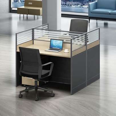 Two-Person Modular Workstation for Office image 2