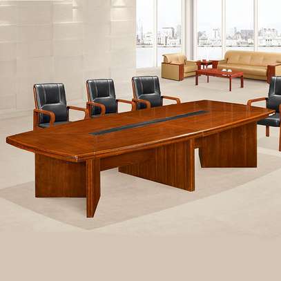 Conference table: 16-seater wooden conference table image 1