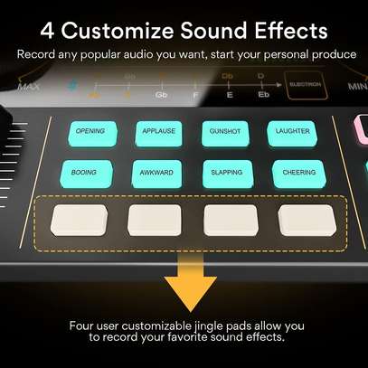 Audio Interface with DJ Mixer and Sound Card image 3