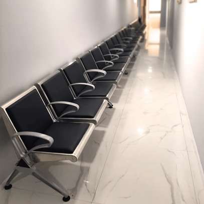 Office Bench: 3- Seater Padded Reception Bench image 5