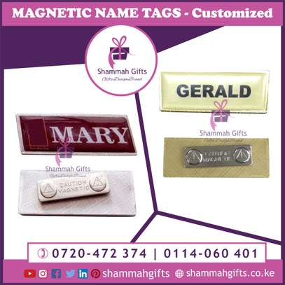 MAGNETIC NAME TAGS - Customized image 1