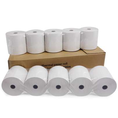 80mm*79 Pos Thermal Receipt Printer Thermal Paper Rolls (10 PIECE). image 1