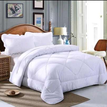 White Satin stripped binded duvets sets* image 2