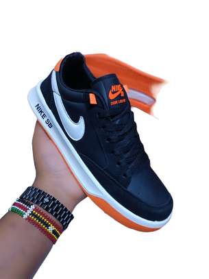 Nike SB Force Black White Orange Sneakers image 1