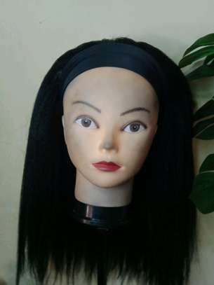 Headband straight wig image 1