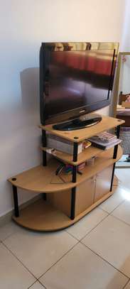 Centre Table, Side stool with cover, TV Stand with TV image 5