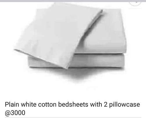 Excecutive white stripped cotton bedsheets image 9
