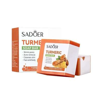 SADOER  Turmeric Anti Acne Soap, Face and Body Tumeric Soap image 2