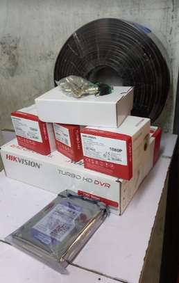 Hikvision 4 Camera CCTV Kit (With 500GB+50M Cable) image 1