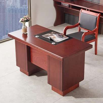Office Desk: 1.2 Meters Executive Productivity Red Desk image 4