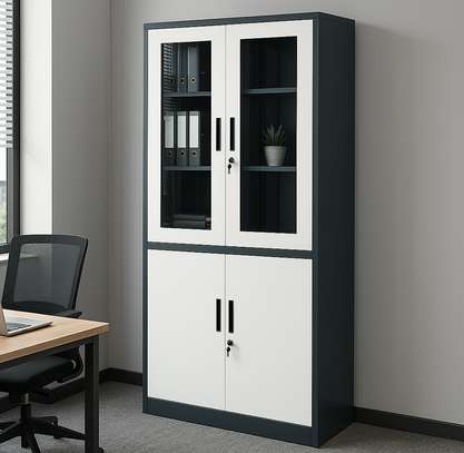 Office Cabinet: Three Doors Wooden Office Cabinet image 1