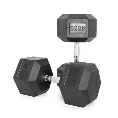 45kg Hex exercise Gym Workouts Dumbbells image 3