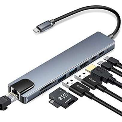 Type c to HDTV 8 in 1 HUB adapter image 2