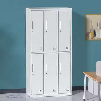 6-Door Steel Office Locker Cabinet image 1