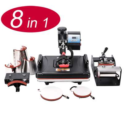 29*38cm Heat Press Machine 8 in 1 Digital Swing image 1