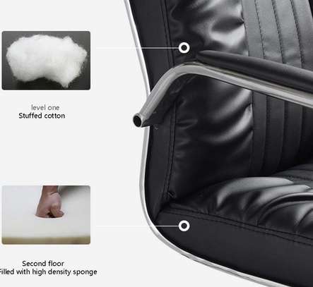Office Chair: Leather Waiting Office Chair image 4