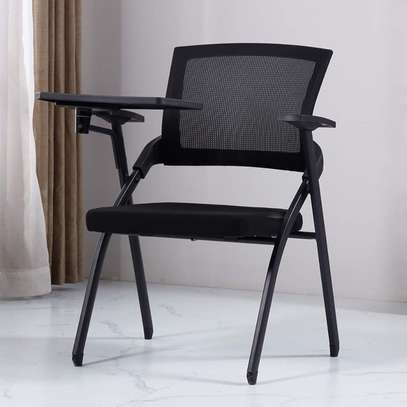 Folding Office Chair with Writing Tablet image 6