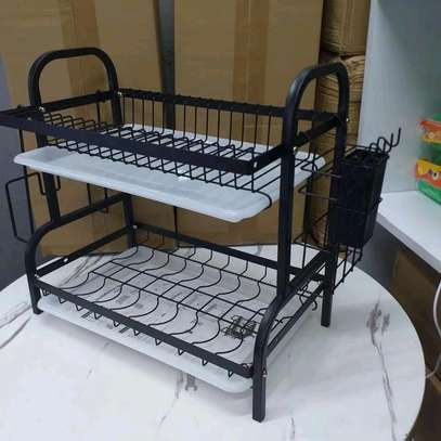 2tier dish rack with cutlery holder image 4