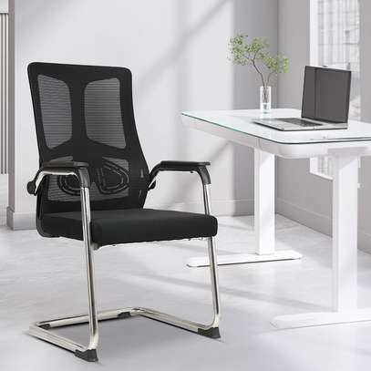 Office Chair : Metallic Conference Fabric Office Chair image 5