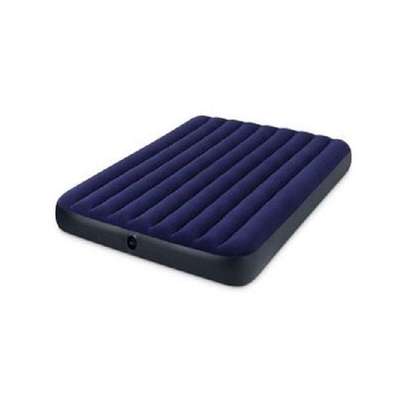 Intex Dura-Beam Standard Airbed 3*6 with electric pump image 1