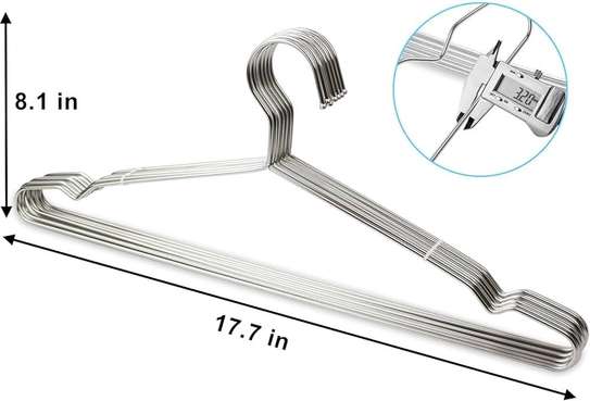 10pcs stainless steel hangers image 2
