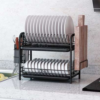 High Quality Heavy Duty 2tier Dish Rack with Cutlery Holder image 3