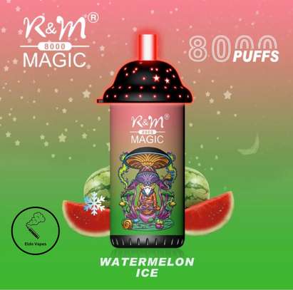 R & M Magic 8000 Puffs Rechargeable Vape – Watermelon Ice image 1