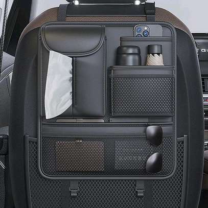 -Premium leather car seater organiser image 4