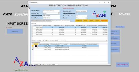 Azani ISP Information System image 6