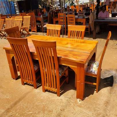 Pure Mahogany Wood Dining Sets - 6 Seater image 4