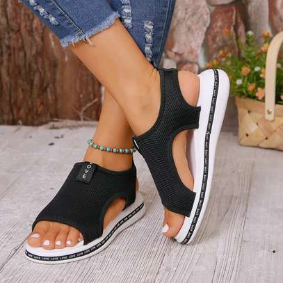Cute breathable love mesh sandals image 3