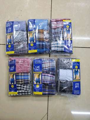 3 in 1 Cotton Men's Boxers Shorts
Size m to 3xl 
Ksh.1500 image 2