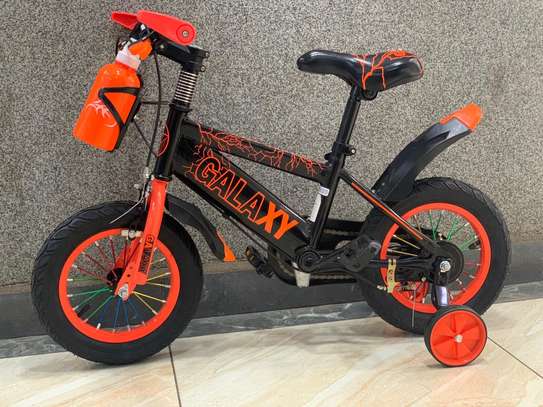 Galaxy Kids Bike Size 12(2-4yrs) Orange3 image 1
