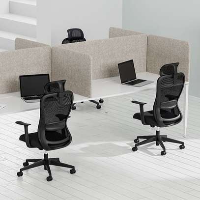 Lumbar-Supported Study Chair with Headrest image 5