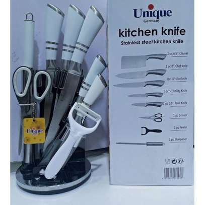 UNIQUE 9PCs Knife Set-Stainless Steel image 2