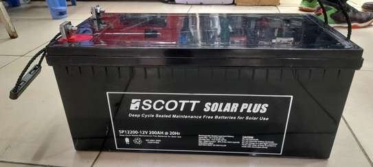 Scott deep cycle solar MF battery 200ah image 1