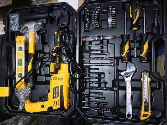 tool box with drill