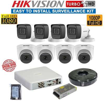 Hikvision 8 2MP CCTV Cameras Complete System Kit- 2TB HDD image 1