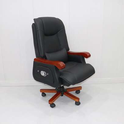 Office Chair : Executive Black Office Chair In Magena image 4