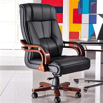 Executive Leather Office Chair Ergonomic High-Back image 3