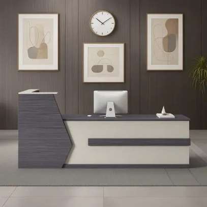 Reception Tables : Modern Office Reception Desk 2400mm image 4