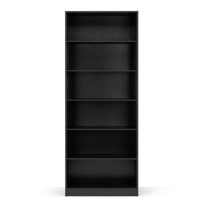 White Open Wooden Bookshelf image 3