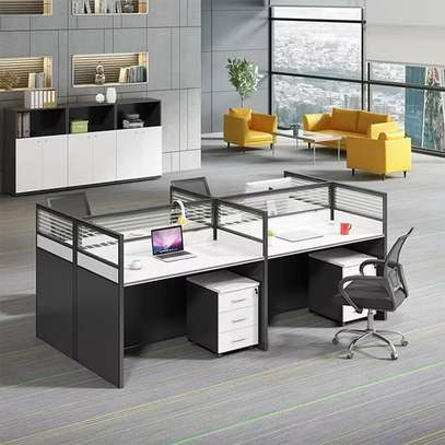 Office Workstations : 4 Way Office Working Desk image 5