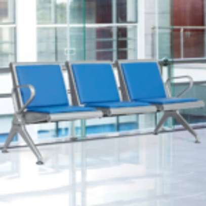 Reception Bench; 3-Seater Padded Reception Bench image 4
