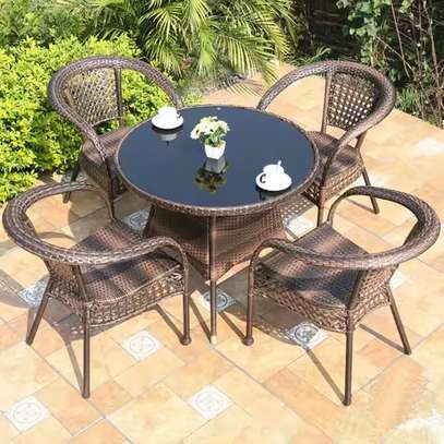 Outdoor Dining Table Set image 8
