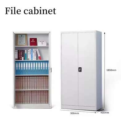 Office Cabinet; 2-door Metal Storage File Long Door Cabinet image 3