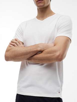 Men's 3 Pack Cotton V Neck T-Shirts - Tommy Hilfiger image 2